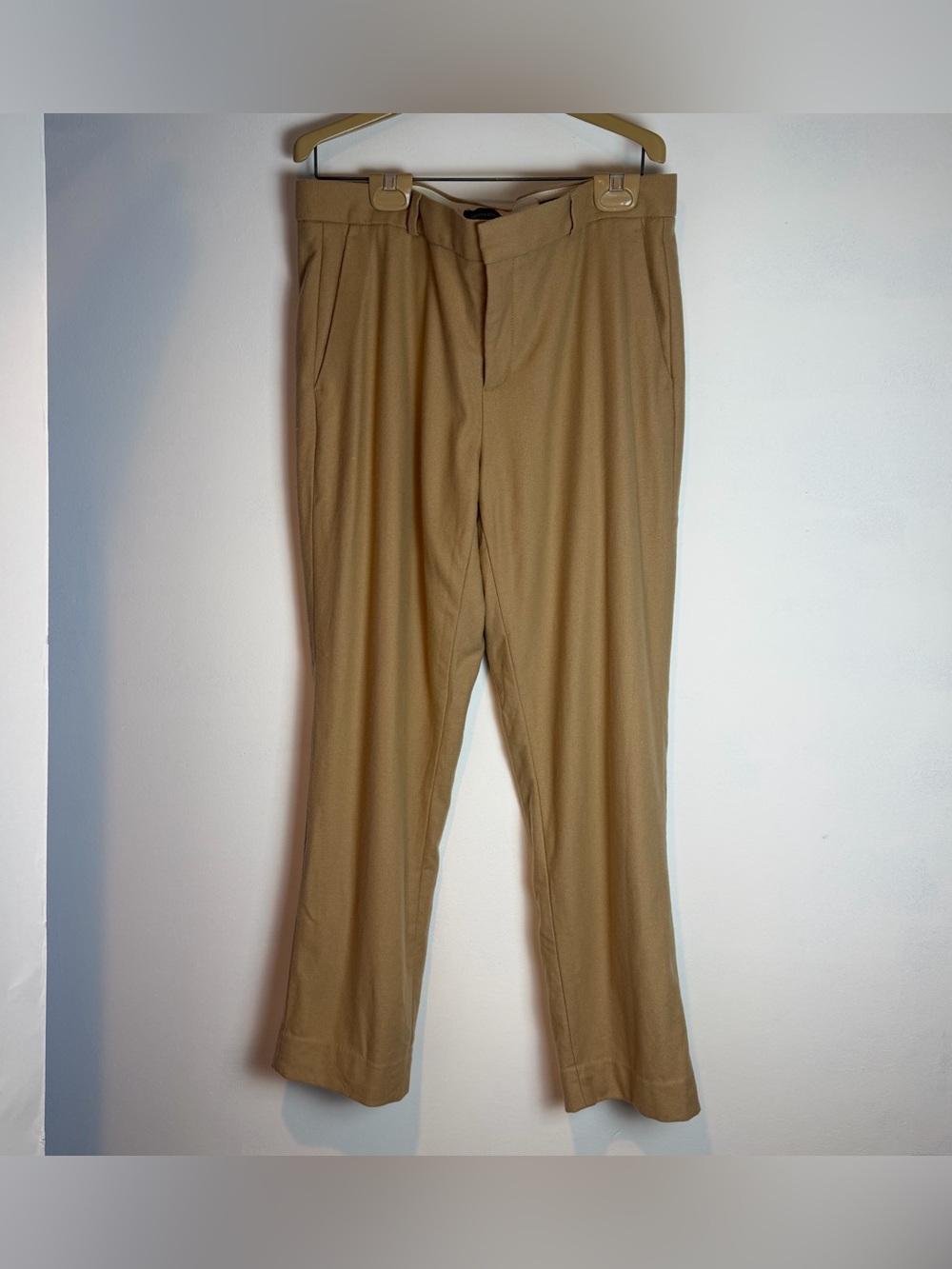 Banana Republic Women’s Avery Pleated Chinos - Khaki Tan  Italian Wool Blend